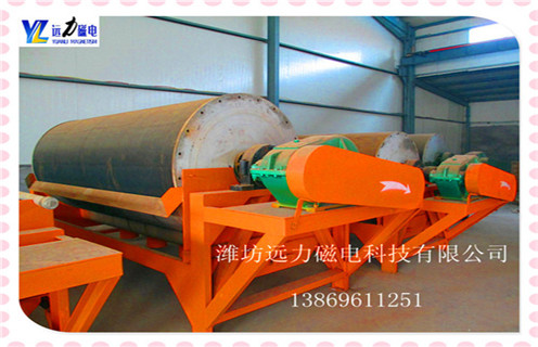 永磁筒式磁機(jī)，山東永磁筒式磁選機(jī)是不是強(qiáng)磁_遠(yuǎn)力山東永磁筒式磁選機(jī)是不是強(qiáng)磁的結(jié)構(gòu)磁場分布圖 